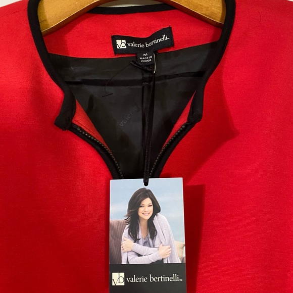 NWT Valerie Bertinelli red peplum blazer size M - Picture 3 of 3